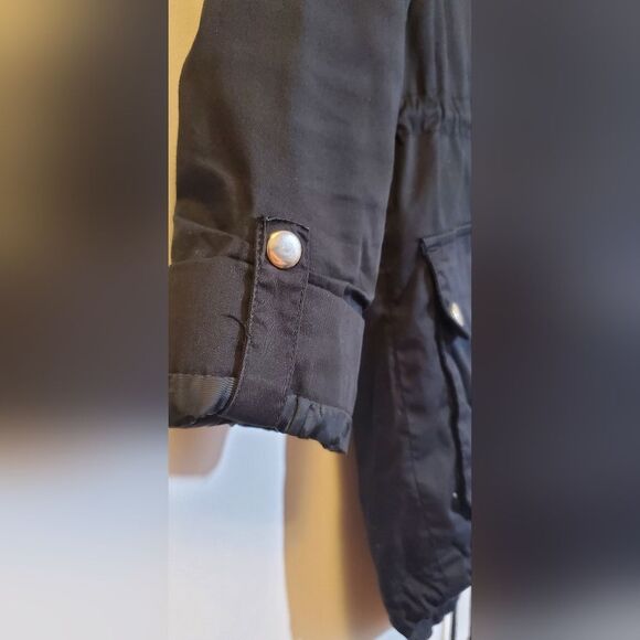 Small Vero Moda Black Utility Jacket with Hood Primula Parka High-low - Picture 7 of 12
